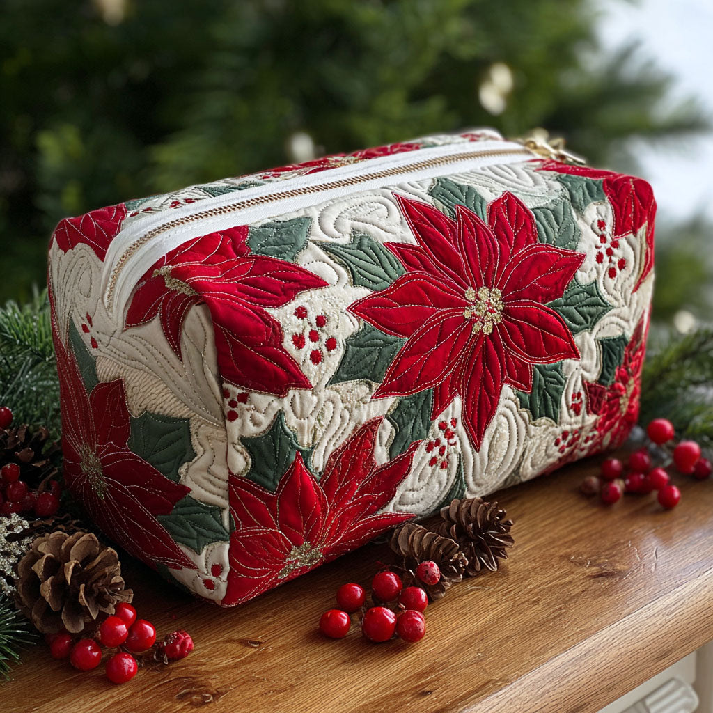 Christmas Star Quilted Toiletry Bag