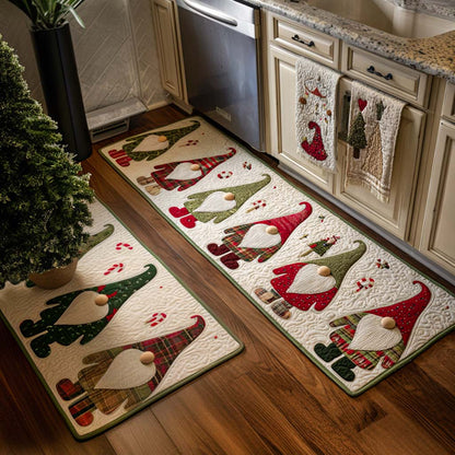 Red & Green 2-Piece Kitchen Mat Set