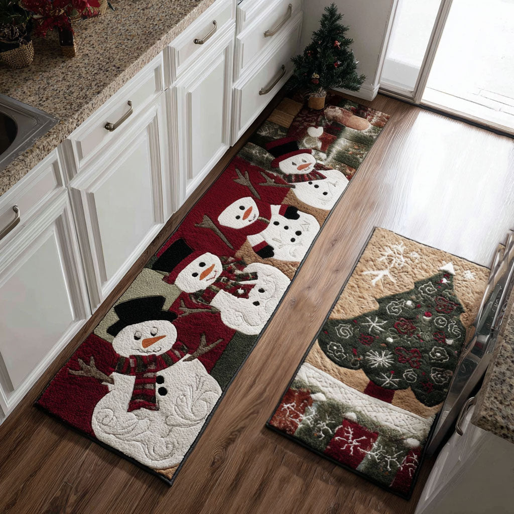 Classic Winter 2-Piece Kitchen Mat Set – Marianne
