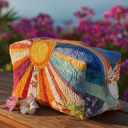 Boho Rays Quilted Toiletry Bag