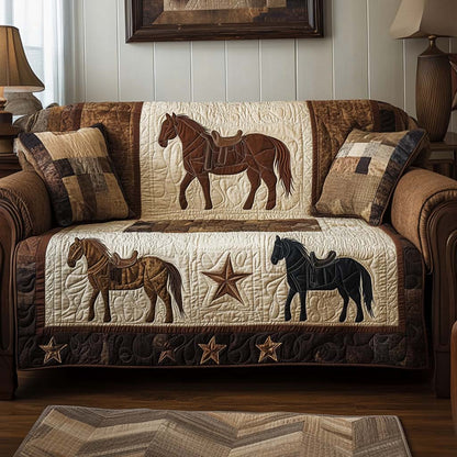 in Rodeo Style Quilted Sofa Cover