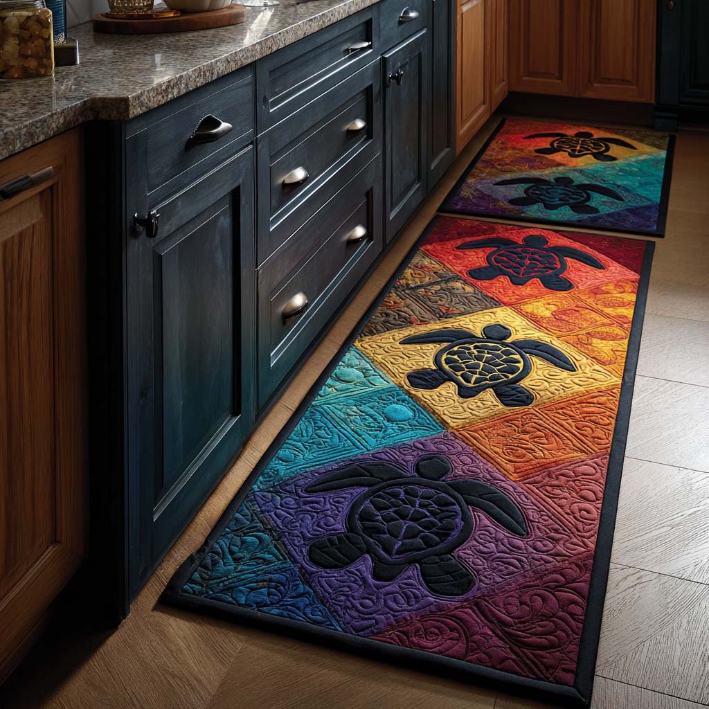 Sea Turtle 2-Piece Kitchen Mat Set – Maylin