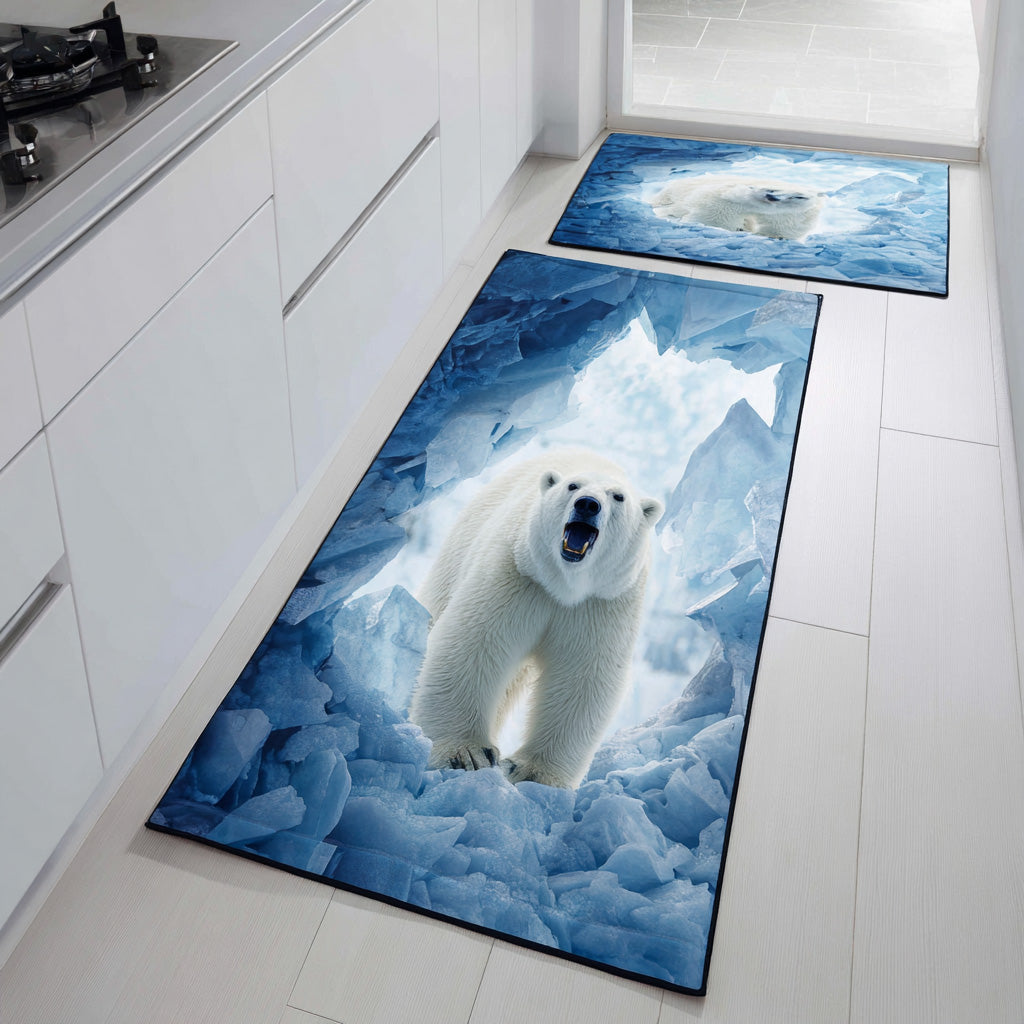 Snowy Winter 2-Piece Kitchen Mat Set – Mckenna