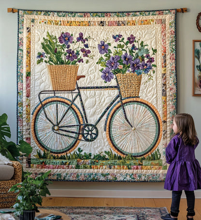 Blooming Wheels Textile Wall Art – Mckinlee