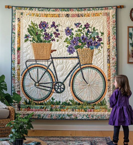 Blooming Wheels Textile Wall Art – Mckinlee