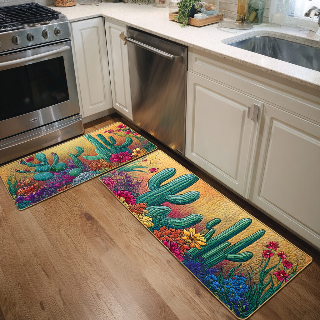 Sunset 2-Piece Kitchen Mat Set
