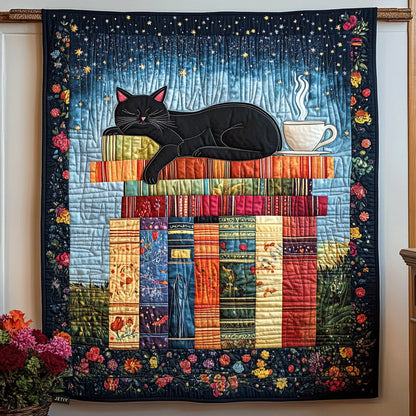 Dreamy Cuddle Cat Quilted Blanket