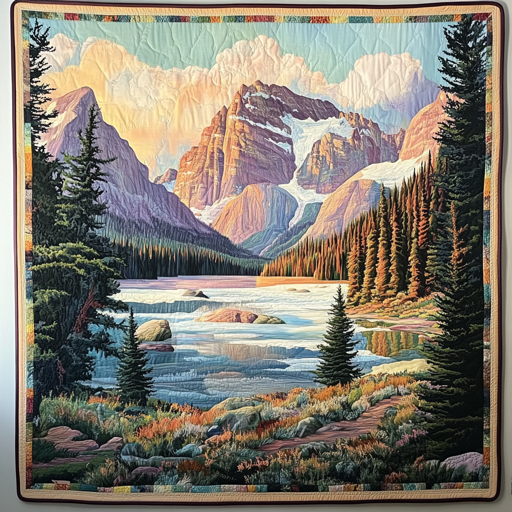 Alpine Nature Textile Wall Art