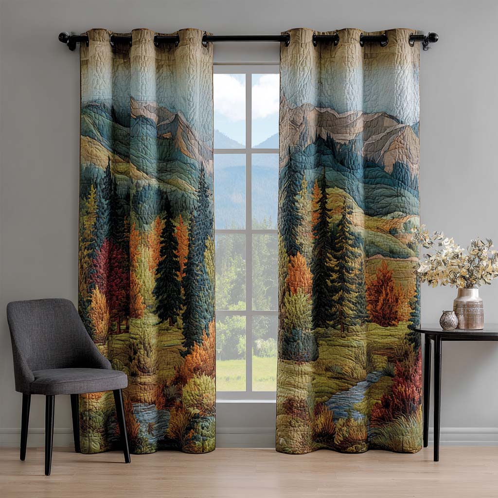 Wavy Hills Quilted Curtains