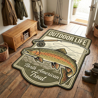 Heritage Trout Shaped Area Rug