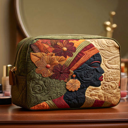 Refined Flowers Quilted Toiletry Bag