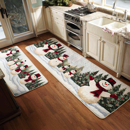 December Joy 2-Piece Kitchen Mat Set