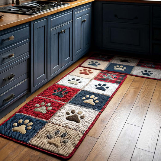 Paw Prints 2-Piece Kitchen Mat Set – Miya