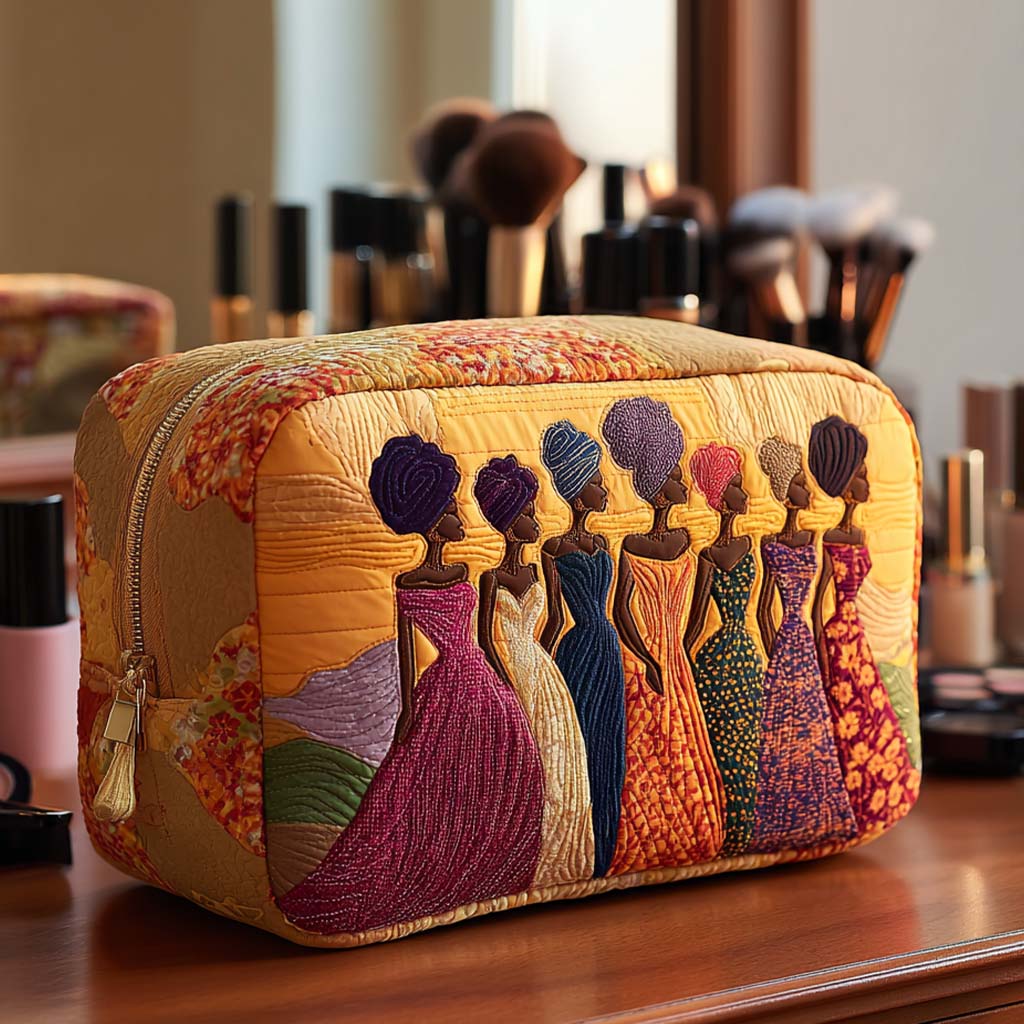 Refined Print Quilted Toiletry Bag