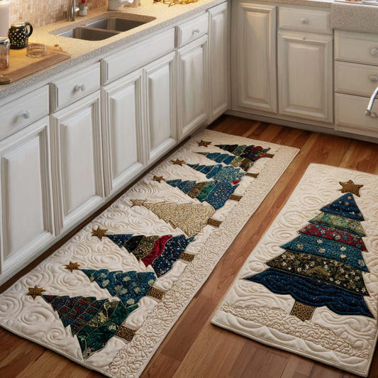 Christmas Pines 2-Piece Kitchen Mat Set