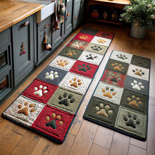 Paw Prints 2-Piece Kitchen Mat Set – Nataly