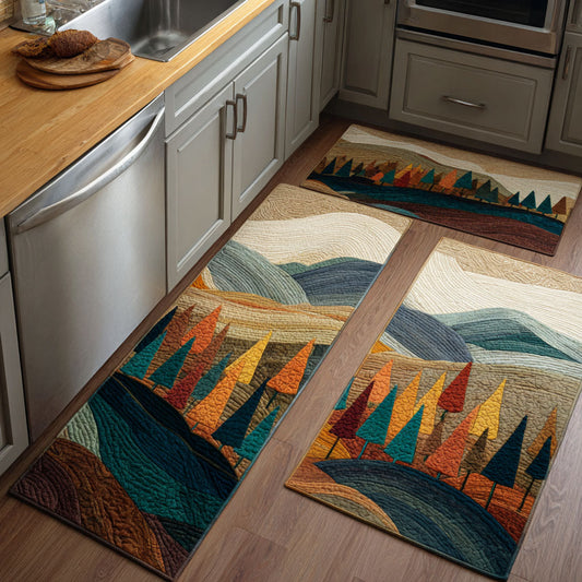 Forest Meadow 2-Piece Kitchen Mat Set