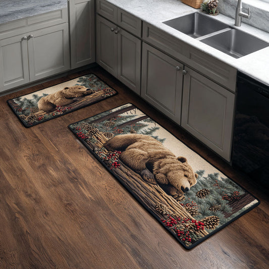 Majestic Bear 2-Piece Kitchen Mat Set
