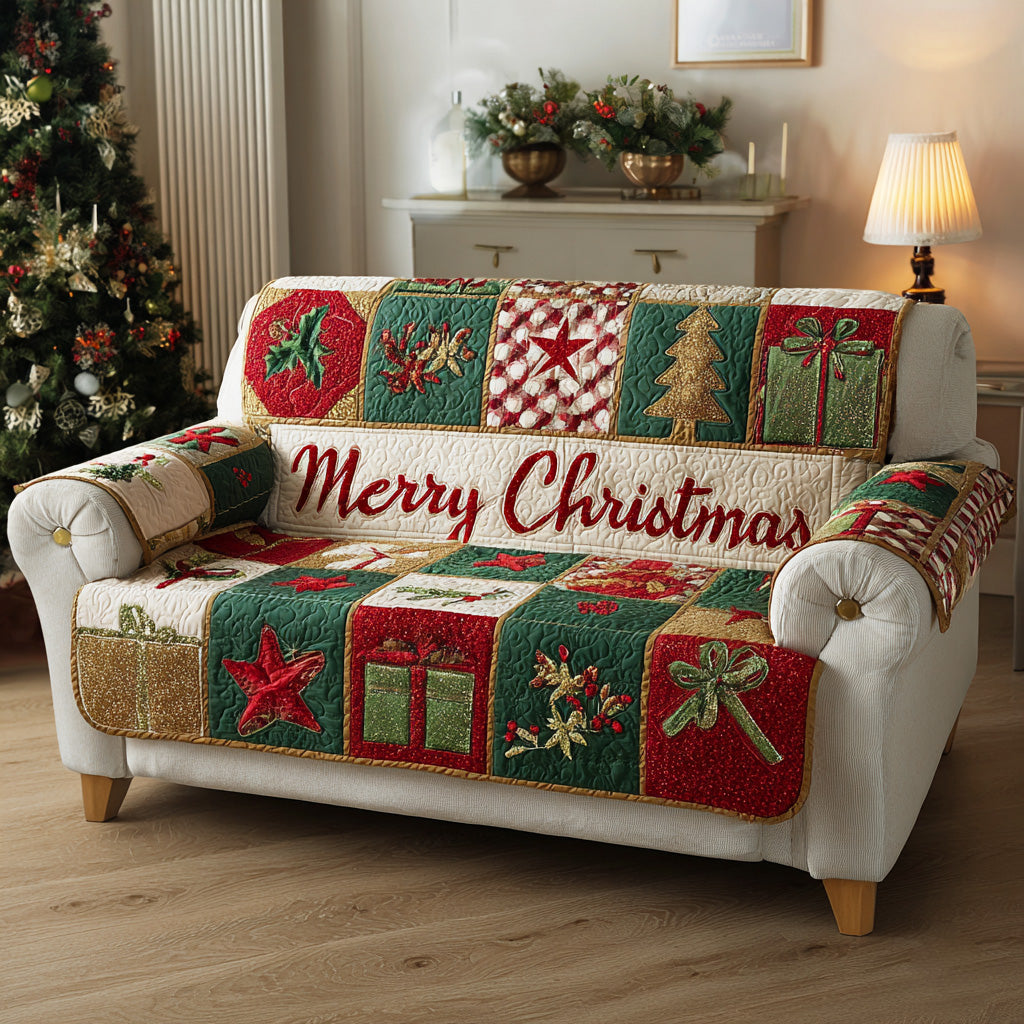 Pattern Winter Quilted Sofa Cover – Neva