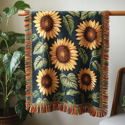 Sunny Serenity Quilted Throw