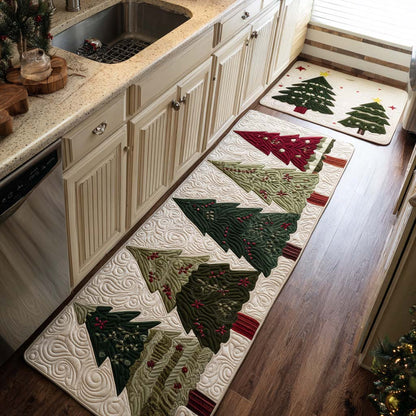 Christmas Pines 2-Piece Kitchen Mat Set – Nicole