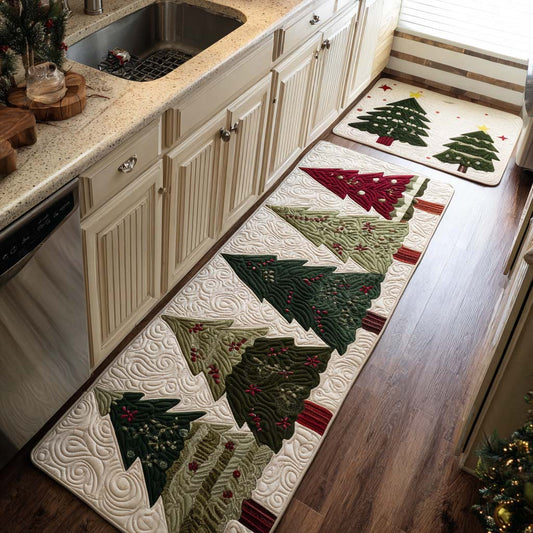 Christmas Pines 2-Piece Kitchen Mat Set – Nicole