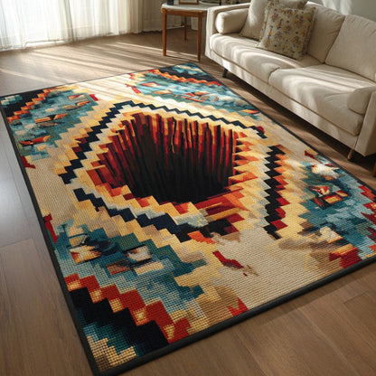 Amber Sun Decorative Area Rug