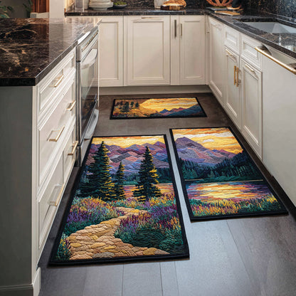 Forest Plaid 2-Piece Kitchen Mat Set