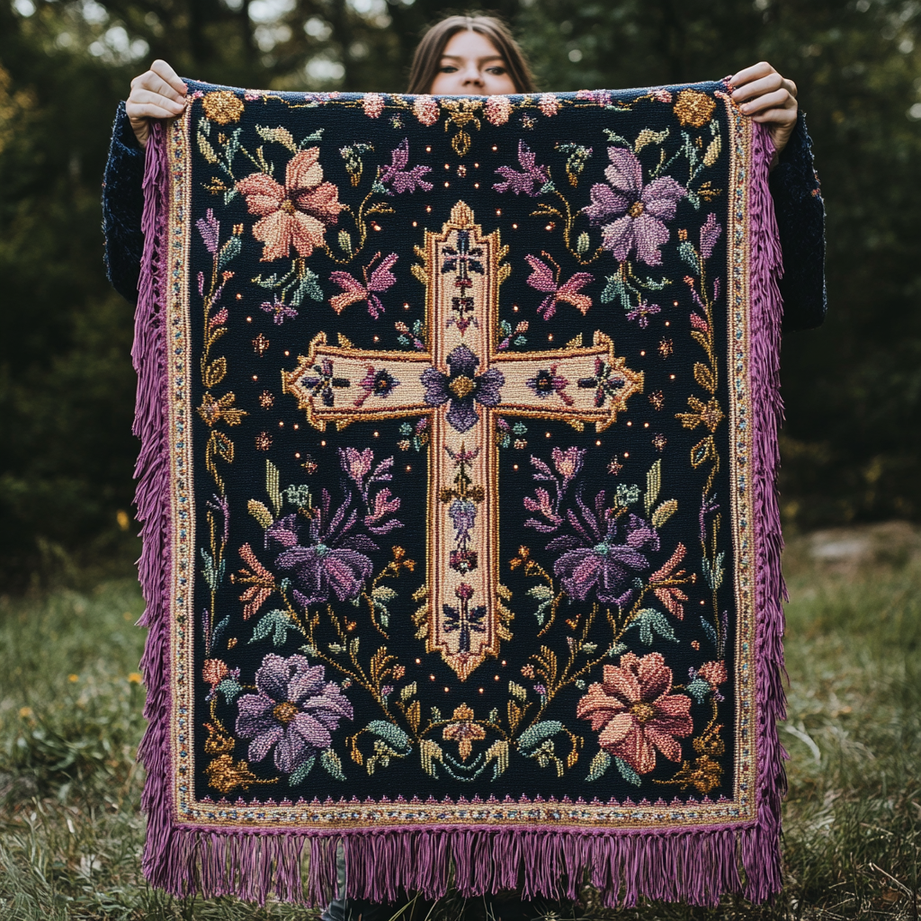 Garden of Grace Quilted Throw