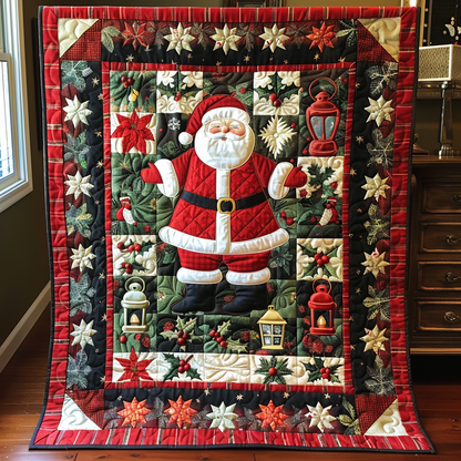 Santa Claus Quilted Blanket