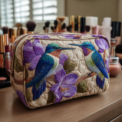 Refined Hummingbird Quilted Toiletry Bag