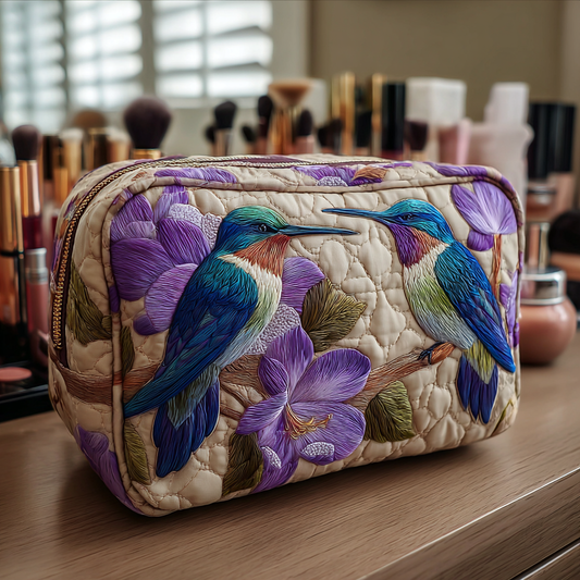 Refined Hummingbird Quilted Toiletry Bag