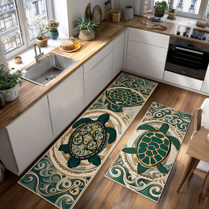 Elegant Shells 2-Piece Kitchen Mat Set – Ophelia