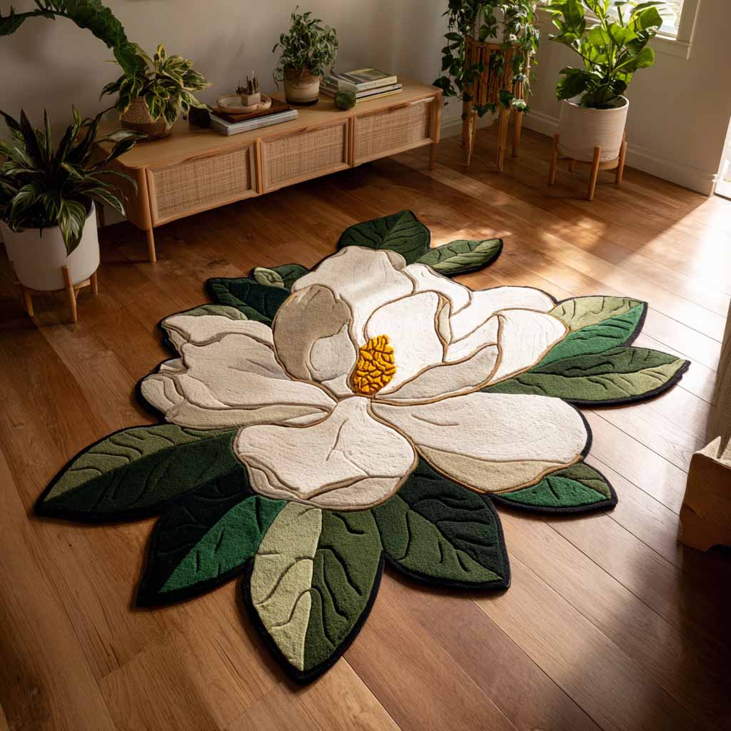 Flower Shaped Area Rug