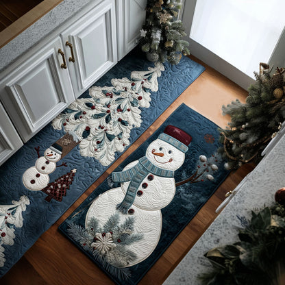 Snowy Winter 2-Piece Kitchen Mat Set – Paisley