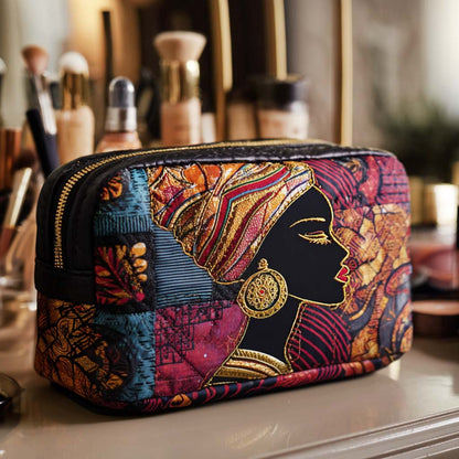 Radiant Pattern Quilted Toiletry Bag