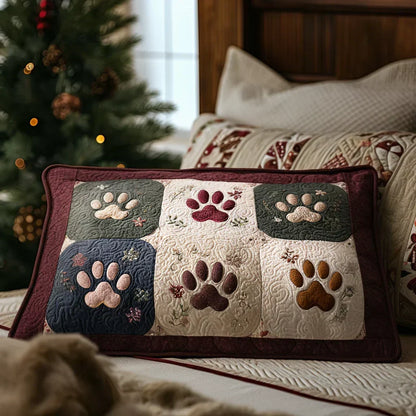 Cozy Little Paws Quilted Pillow Sham