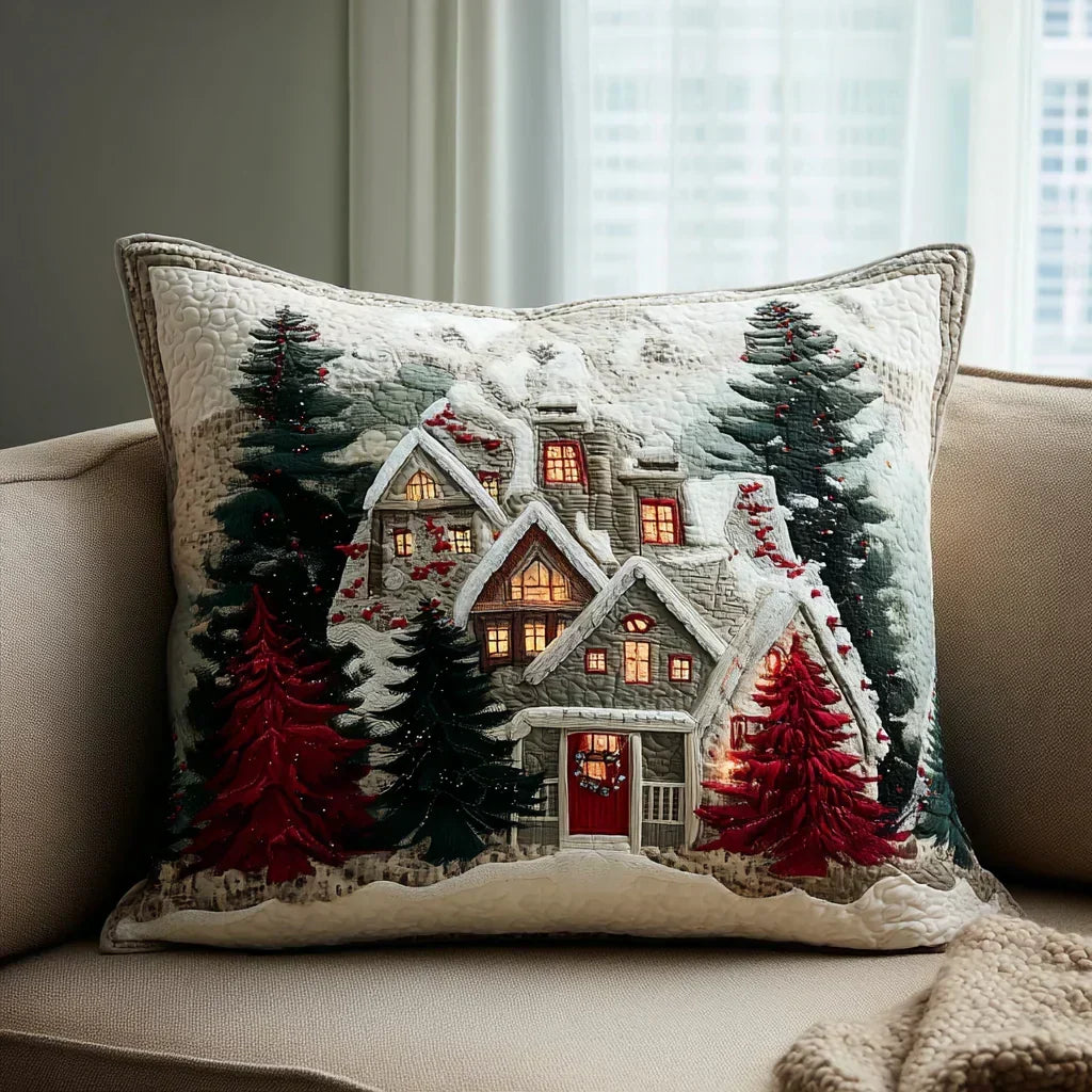 Frozen Night Quilted Pillow Sham
