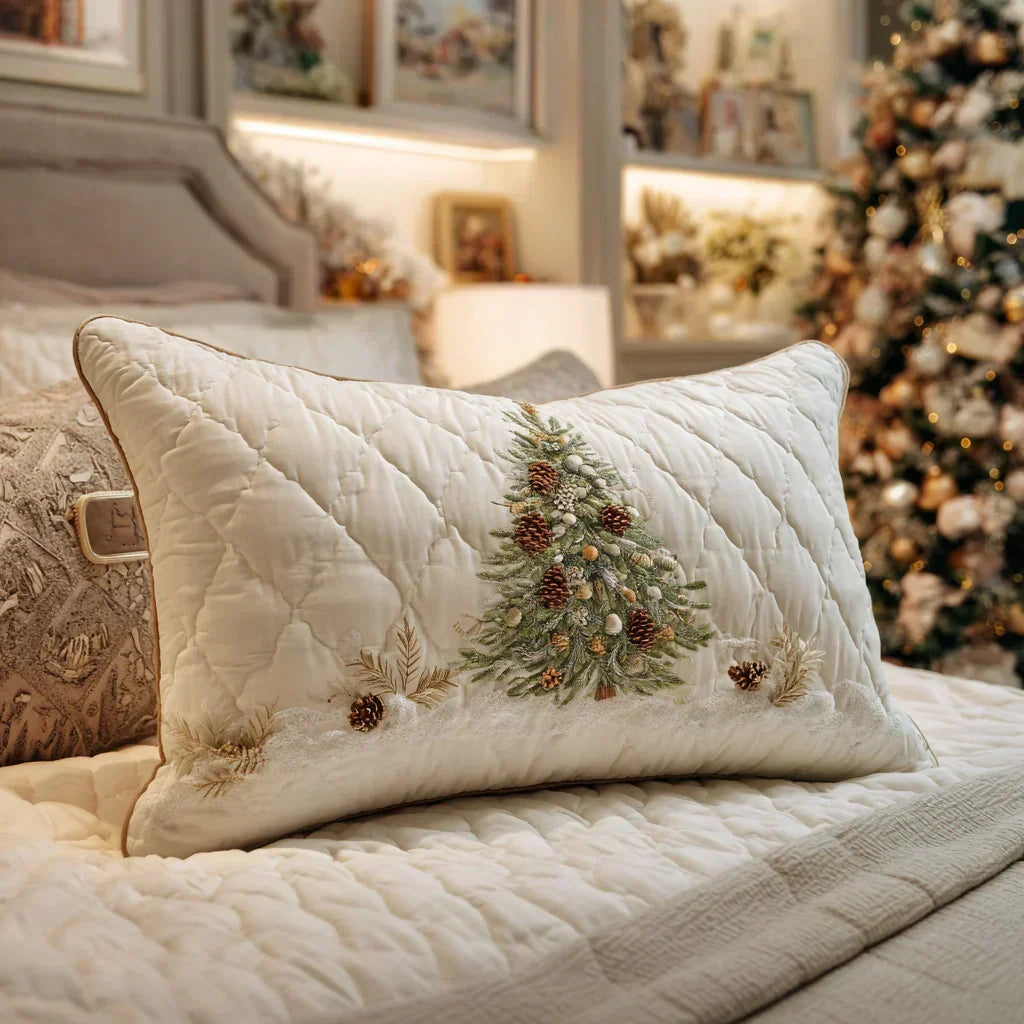 Snowy Hideaway Quilted Pillow Sham