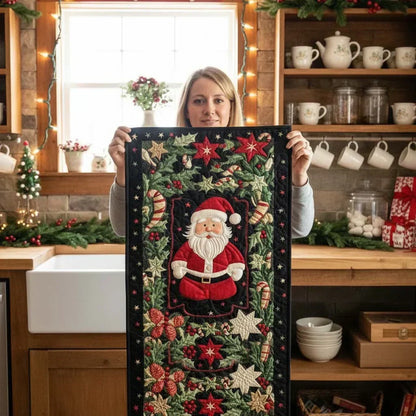 Arctic Shine Quilted Table Runner - 2