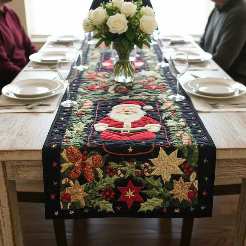 Arctic Shine Quilted Table Runner - 5