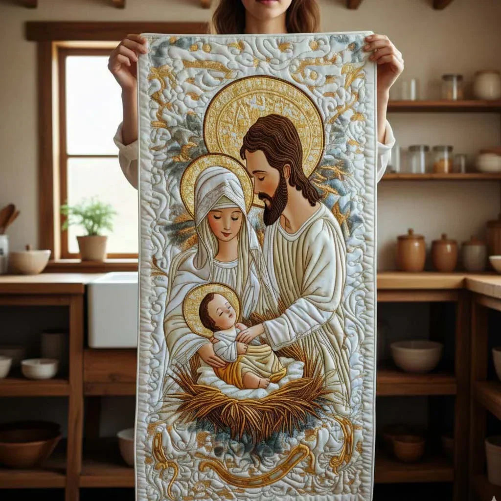 Light of Bethlehem Quilted Table Runner - 2