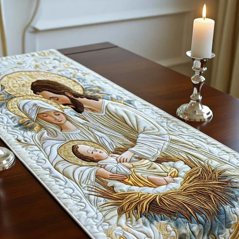 Light of Bethlehem Quilted Table Runner - 4