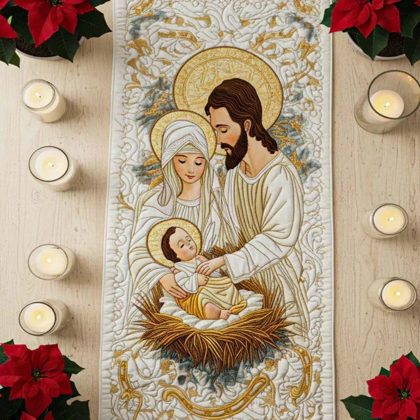 Light of Bethlehem Quilted Table Runner - 5