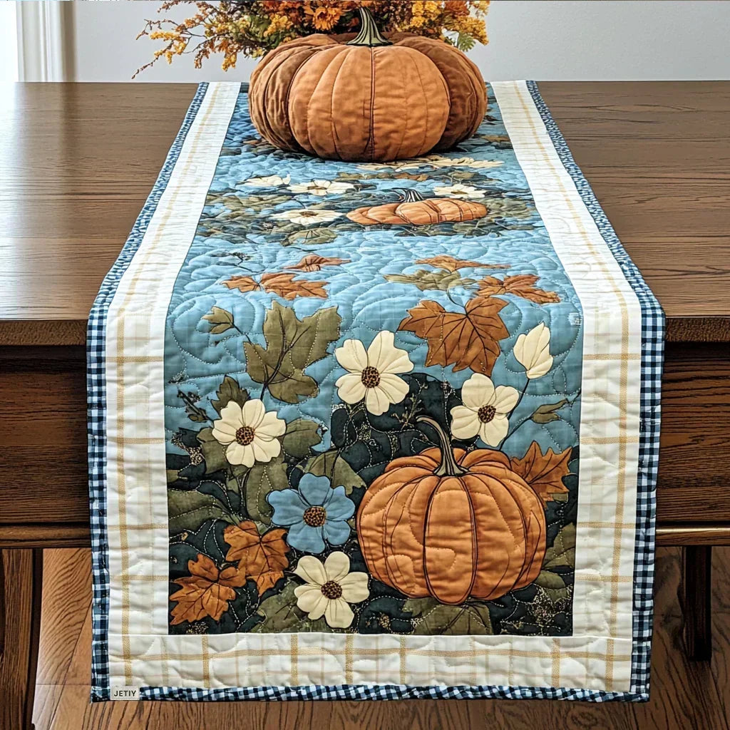 Pumpkin Season Quilted Table Runner
