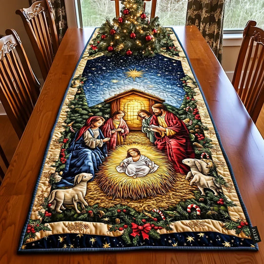Star of Bethlehem Quilted Table Runner