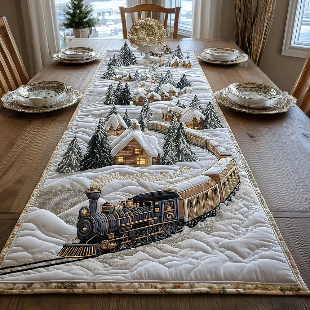 Winter Frost Quilted Table Runner