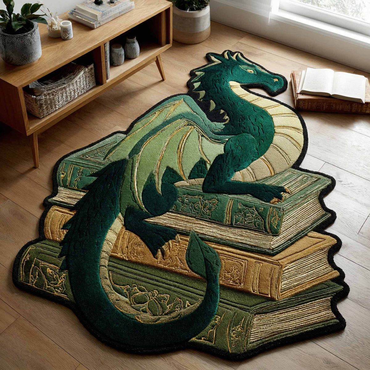 Jade Snake Shaped Area Rug