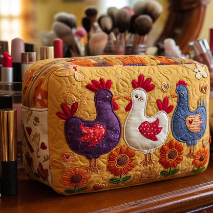 Chicken-Shaped Quilted Toiletry Bag – Raelynn