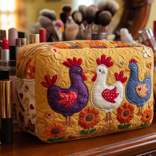 Chicken-Shaped Quilted Toiletry Bag – Raelynn
